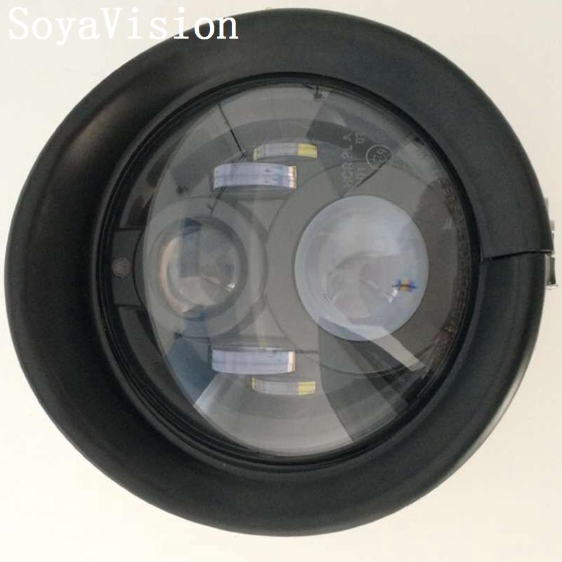 7 " Inch Visor Headlight Head Lamp Light Trim Beauty Ring for Harley Touring FLD