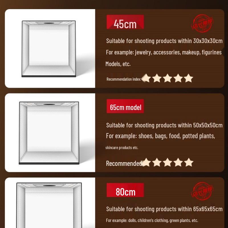 Professional White Background Light Box for E-commerce Photography, Small Still Life and Ghostless Image Shooting