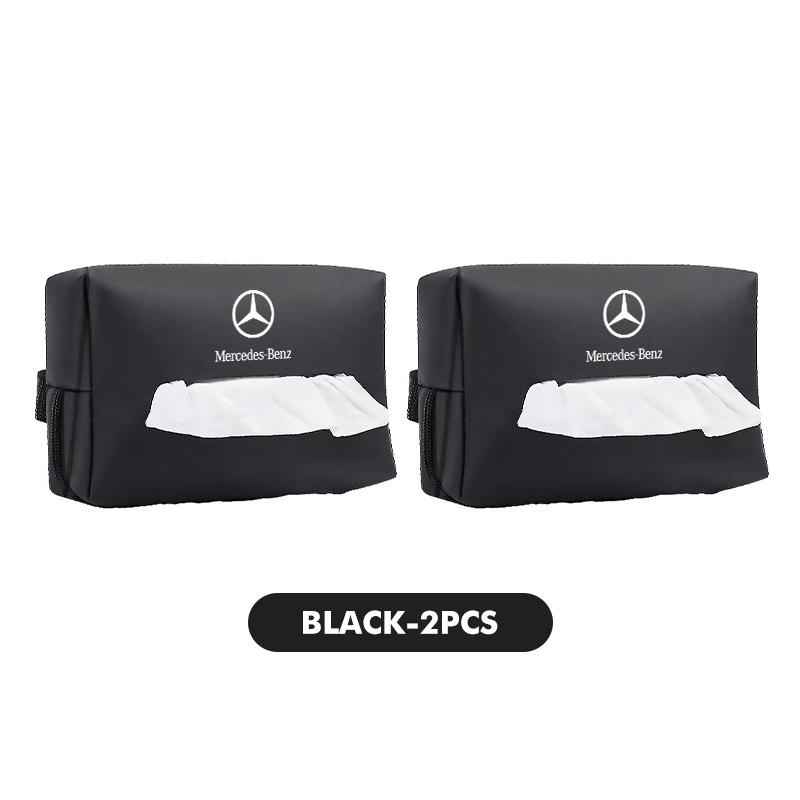 CVSD2 For Benz Car Seatback Tissue Box Leather Armrest Paper Case Storage Bag Accessories CITAN VITO SPRINTER CLS SLK Sport ML C200