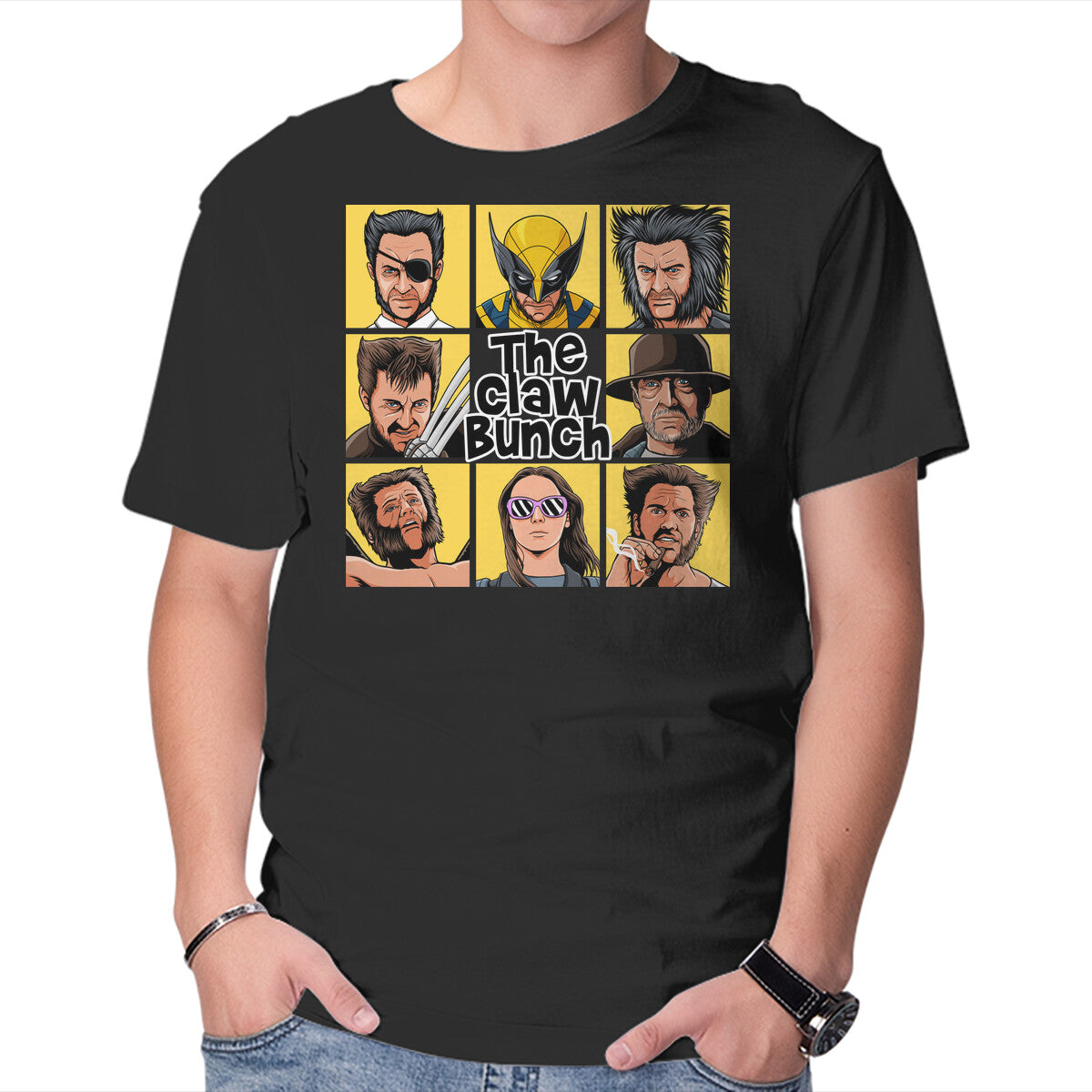 Unisex Crew Neck T-Shirt The Claw Bunch Graphic Short Sleeve Casual Tee S