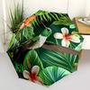 1pc Hummingbird Tropical Automatic Open/close, Heavy-Duty Iron Frame & 8-Rib Structure, Compact Folding Umbrella for Women/Men, All-Season Travel, Hal