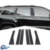 Exterior Car Window B Pillar Post Decor Sticker Trim For Jeep Grand Cherokee