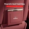 rlbn5 Car Leather Garbage Bag Magnetic Adsorption Seat Back Hanging Storage Bag For Honda Civic FIT CRV Accord Jazz HRV Vezel CRZ CRX