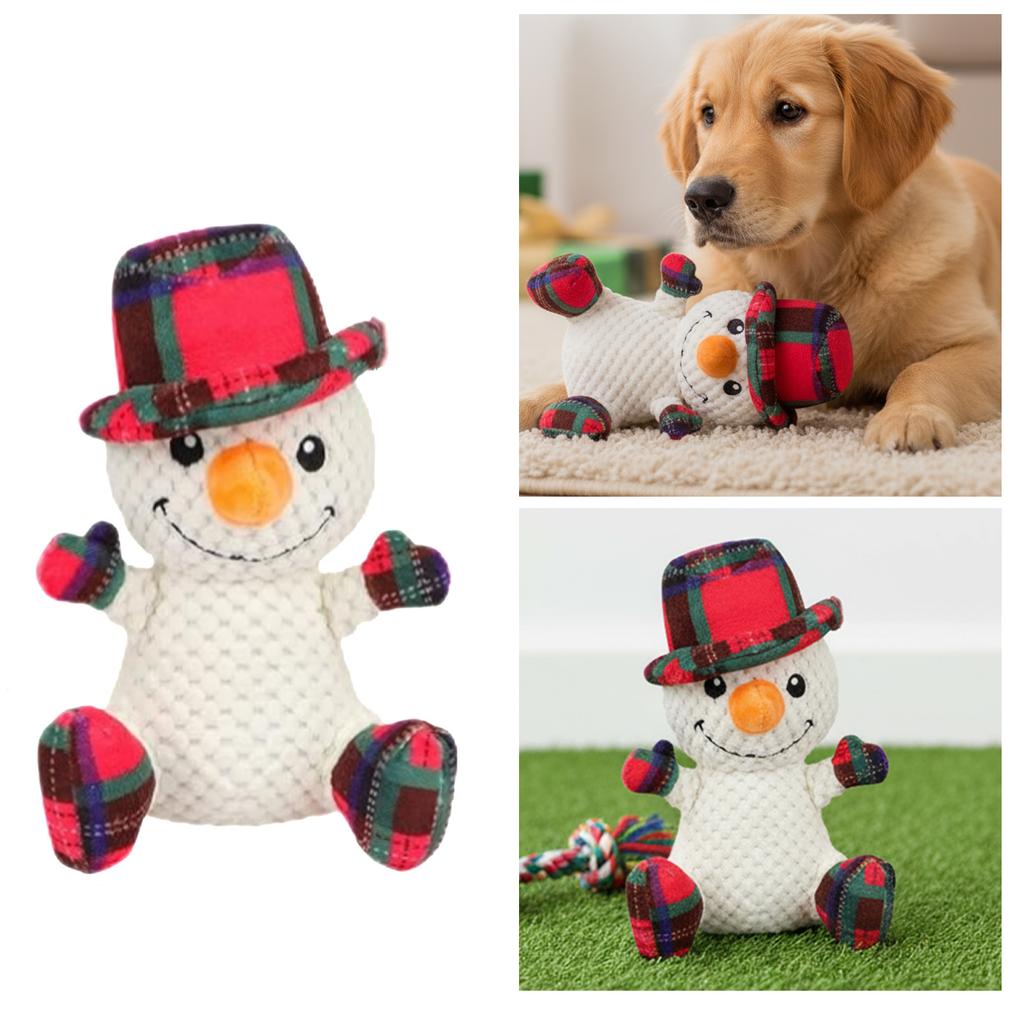 1/3pcs Stuffing Plush Dog Chew Resistant Christmas Plush Dolls Dog Plush Toys for Large Medium Small Breeds Indoor Outdoor Play