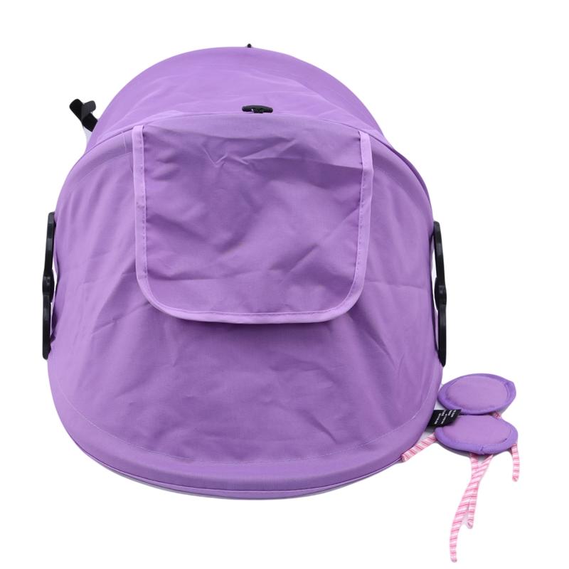 Baby Stroller Sun Shade Universal Carriage Canopy Cover for Infant Prams Breathable UV Blocking Visor with Adjustable Straps