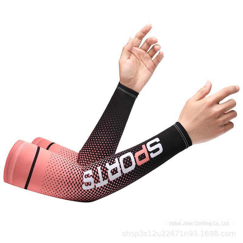 

Сонцезахисні нарукавники та маска Ice Silk для літніх велоспортів null помаранчевий