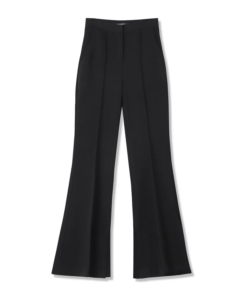 VIVACIOUS Par Pintuck Bootscut Slacks Black