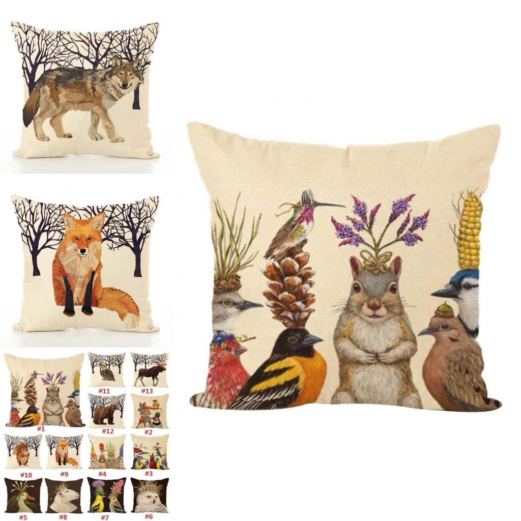Luxurious 17.7" Animal Print Cushion Cover Adds Elegance To Any Sofa Or Car Interior