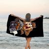 1pc Taz3 Beach Towel, Beach and Seaside Swimming Pool Equipment, Fashion Pattern, Rectangular, Travel Essentials