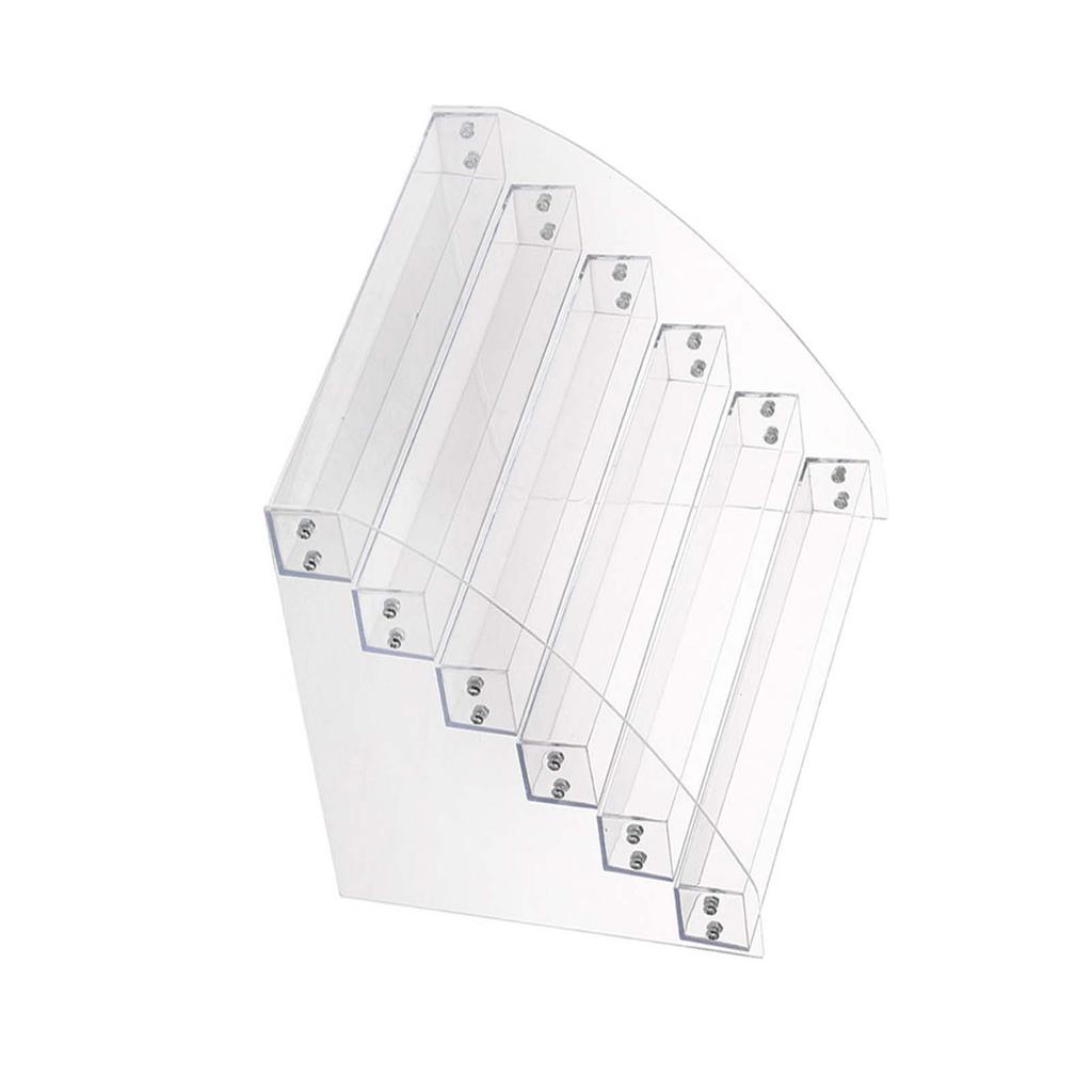 Langlebiger polnischer klarer Make-up-Ausstellungsstand-Zahnstangen-Organisator-Halter mit sechs Schichten