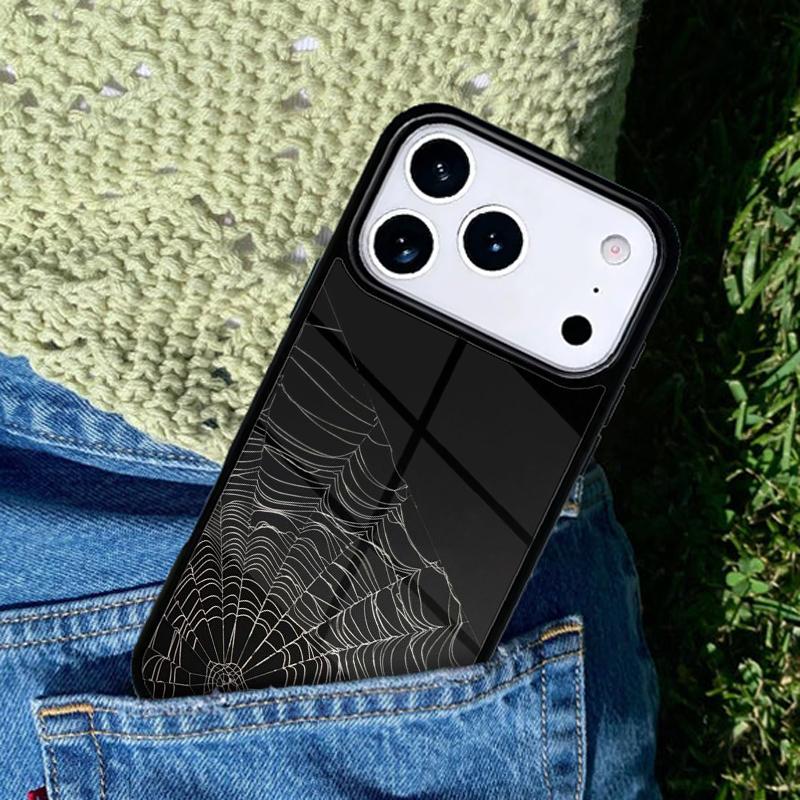 Spider Webs Phone Case For iPhone 17 AIR 16 Pro Max 15 14 Pro 11 12 13 Shockproof Silicone Cover
