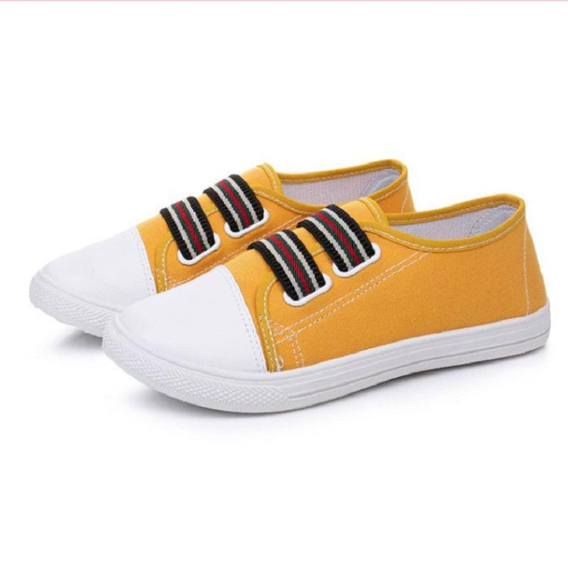 zapatos de mujer women cute anti skid multi color high quality spring & summer student school canvas flat shoes ab497