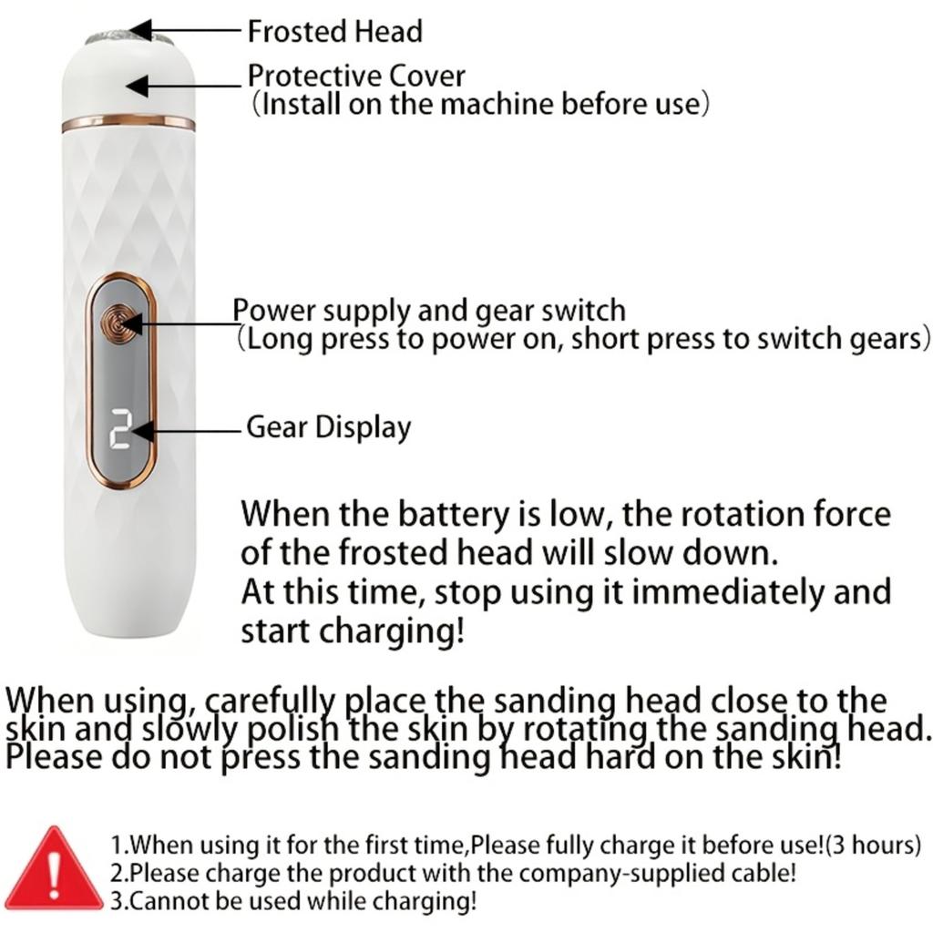 Household Electric Foot Grinder For Removing Dead Skin From The Feet Charging Model