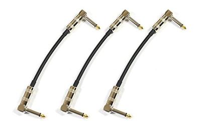 Sound MOMO Canare 15cm Type Patch Cable Set of 3 [CANARE GS-6 Black] L-L