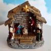 Resin Holy Nativity Figurines Scene Sculpture Set Religious Worship Desk Decoration Gift