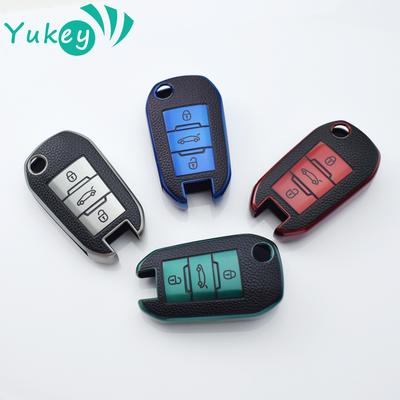Pro Peugeot 208 308 408 508 2008 3008 4008 5008 pro Citroen C3 C4 CACTUS C6 C8 TPU pouzdro na klíče od auta s výklopným krytem, ​​kryt a příslušenství