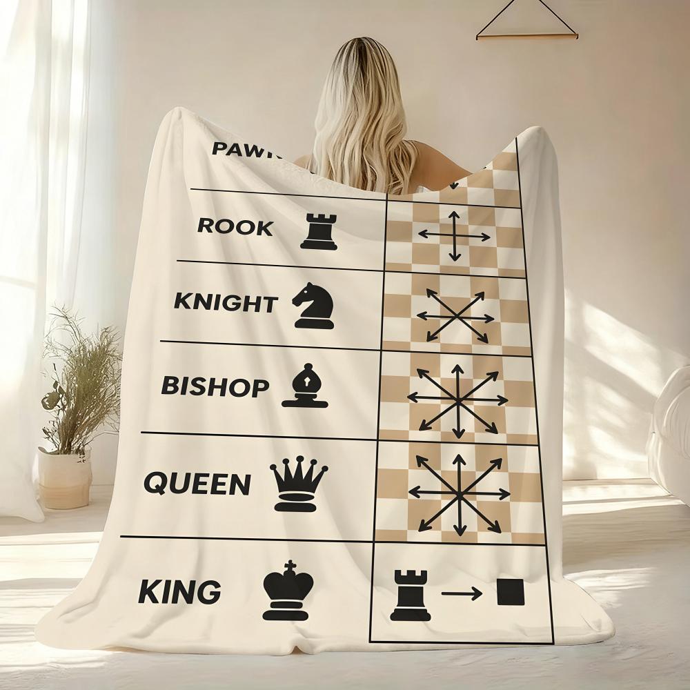 Chessboard Throw Soft Flannel AC Blanket Lightweight Summer Nap Throw Cozy  Blanket for Sofa Bed Travel Home