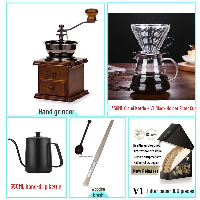 

Ретро ручная кофемолка из массива дерева