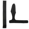 Expandable Neoprene Fishing Pole Sleeve Cover Glove Protector Cap Rod Strap Set (Black)