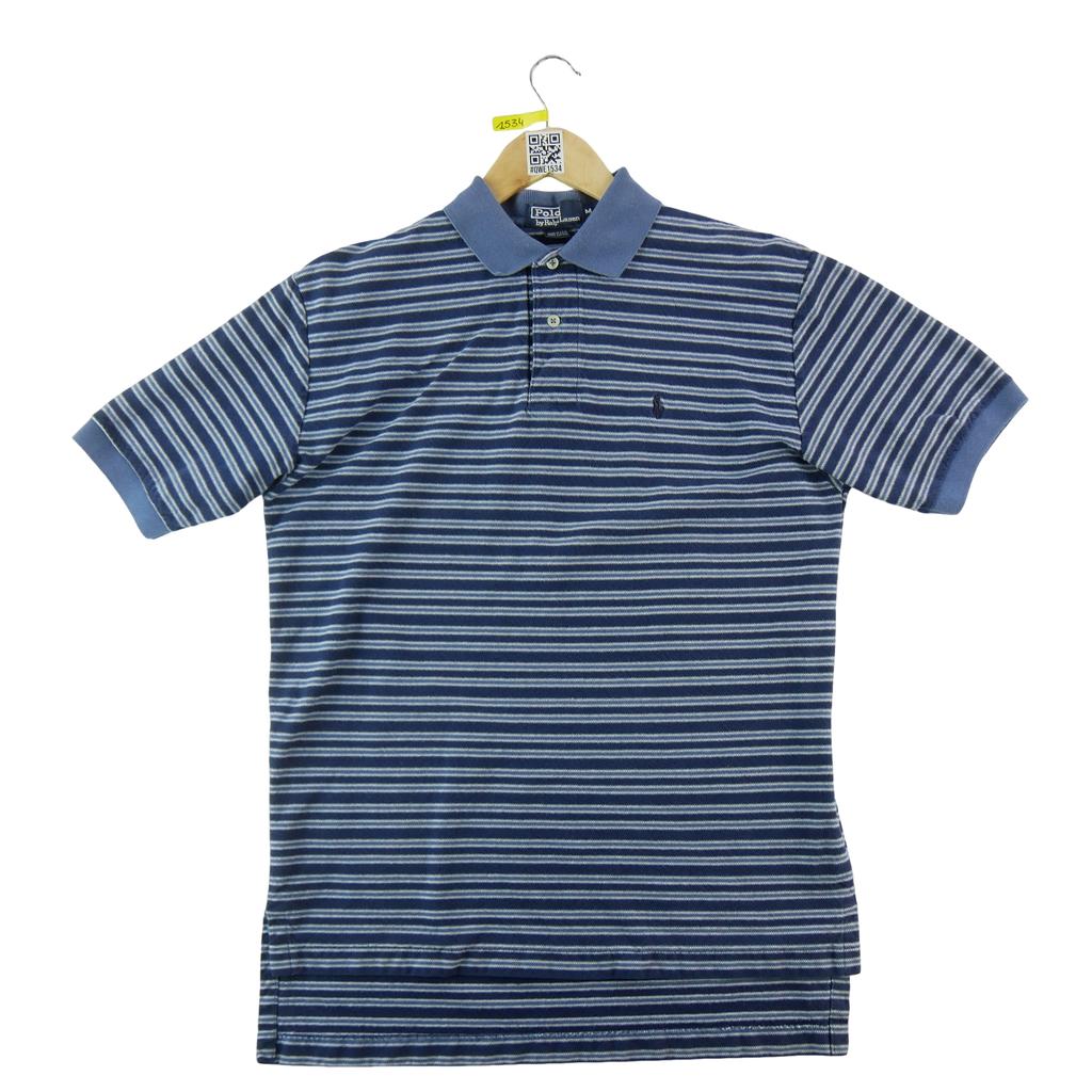 Seconde vie - Polo manches courtes Homme  Y2K Marine - Bon état