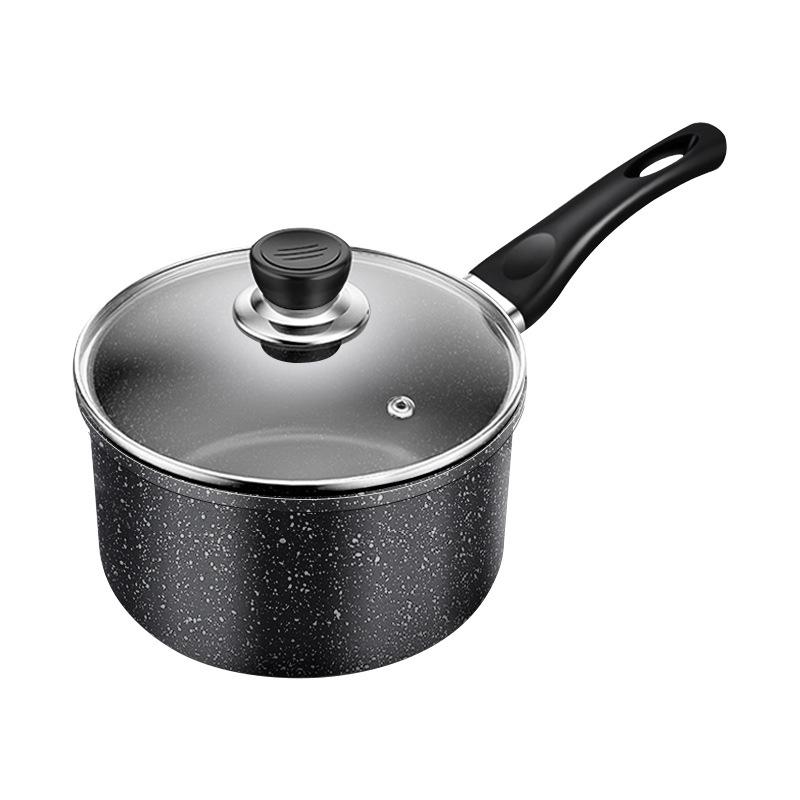 Mini Maifan Stone Milk Pot: All-in-One Ramen, Noodle, Fry, Boil, and Soup Pot for Home Cooking and Kids' Food.