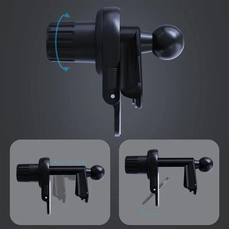 Universal Magnetic Phone Holder for Car Display Screen 360 Rotation Strong Magnet Car Mount for MagSafe iPhone 16 15 14 Xiaomi