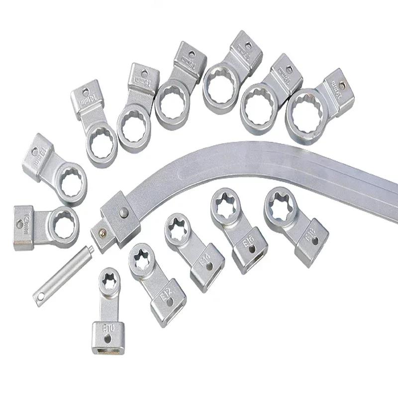 15-teiliges Hilfs-Zahnriemen-Spannrollen-Schlüssel-Set 12-19mm