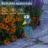 Metal Bird Sculptures for Outdoor Garden Decor Wide-Eyed Bird Standing Yard Statue Garden Art Lawn Ornaments for Patio Porch