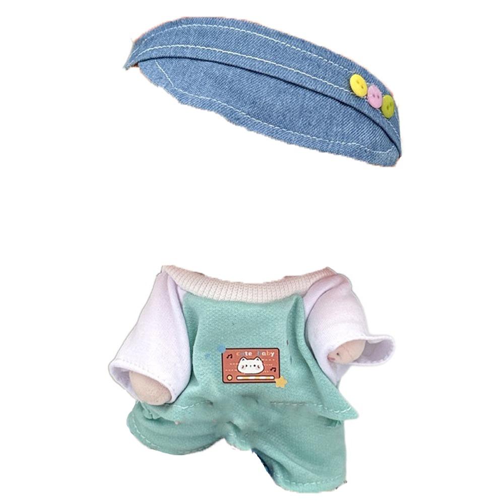 1 Set Peaked Cap 20cm Cotton Doll Clothes Outfit Plush Doll Clothes  Doll Accessories