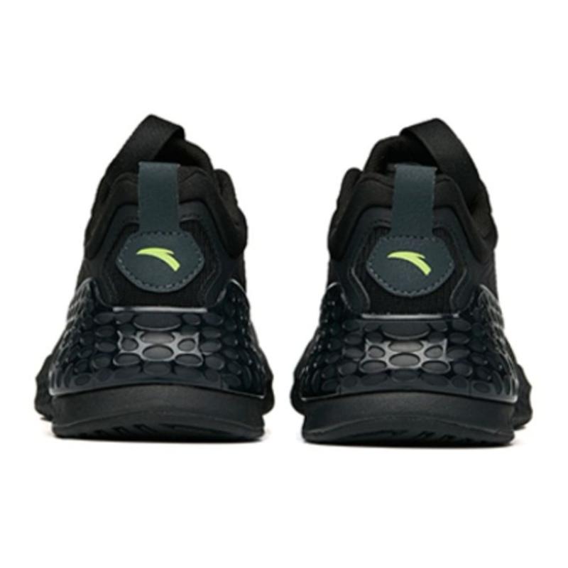 Anta C37+ Cushioned Anti Slip Wear Resistant Breathable Lightweight Low Top Casual Running Shoes Women's Black Sneakers 922235537-5