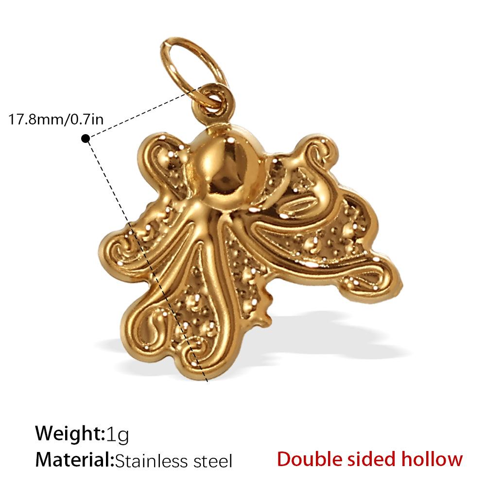 Stainless Steel Starfish Pendant Necklace Gold Sea Life Pendant Necklace Pendant Stainless Steel Diy Jewelry