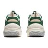 Li Ning Churui Comfortable Versatile Thick Sole Height Increasing Non-Slip Wear-Resistant Low-Top Casual Shoes Women Sneakers White Green AGCU190-1