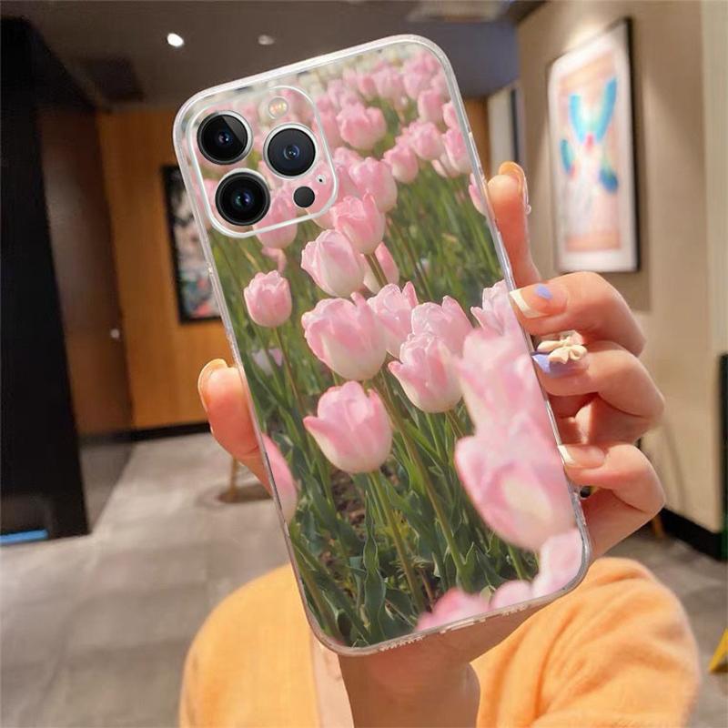 Tulips Phone Case For Iphone 17 Pro Max Air 16 15 14 13 Pro Max 15 16 Pro 15Plus