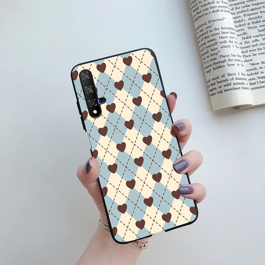 For Honor 20 Case For Honor 20 Pro YAL-AL10 Cover Cute Cat Cartoon Painted Phone Case For Honor20 20Pro YAL-L21 Soft Bumper Capa