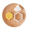 Christmas Snowflake Cookie Cutters Pressable Biscuits Mold Plastic Cookie Stamps DIY Cake Baking Tool Easy to Clean