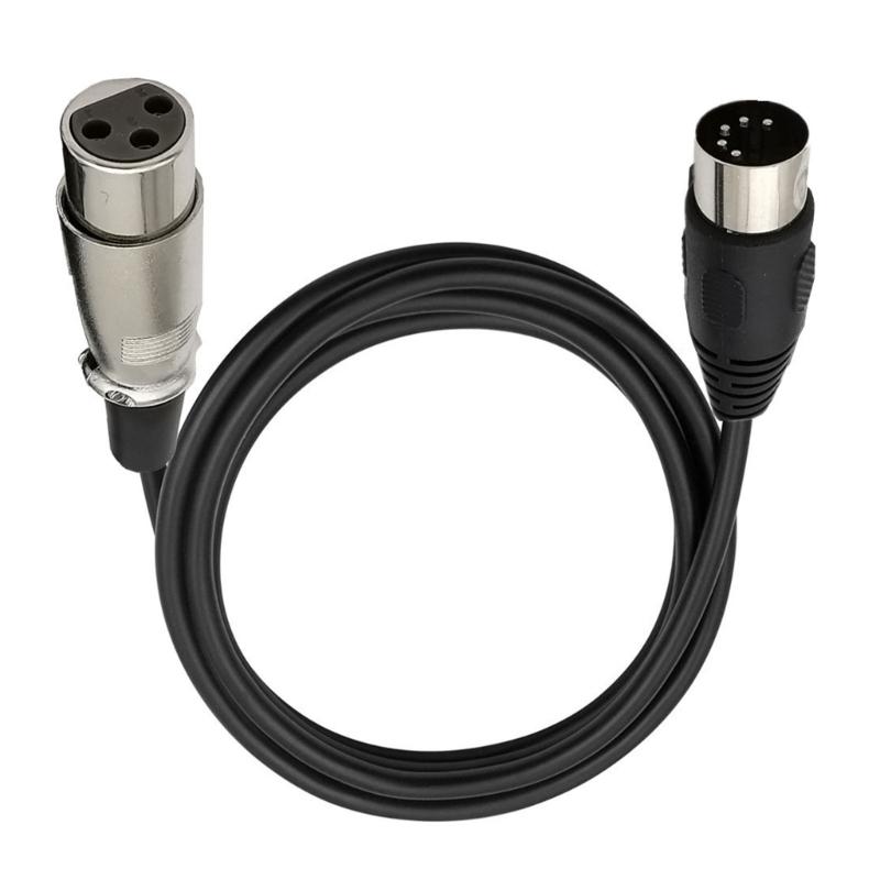 Large DIN 5Pin Male To 3Pin Male/Female Sound Connection Cable 5P To 3Pin Adapter Cable for Musical Instrument