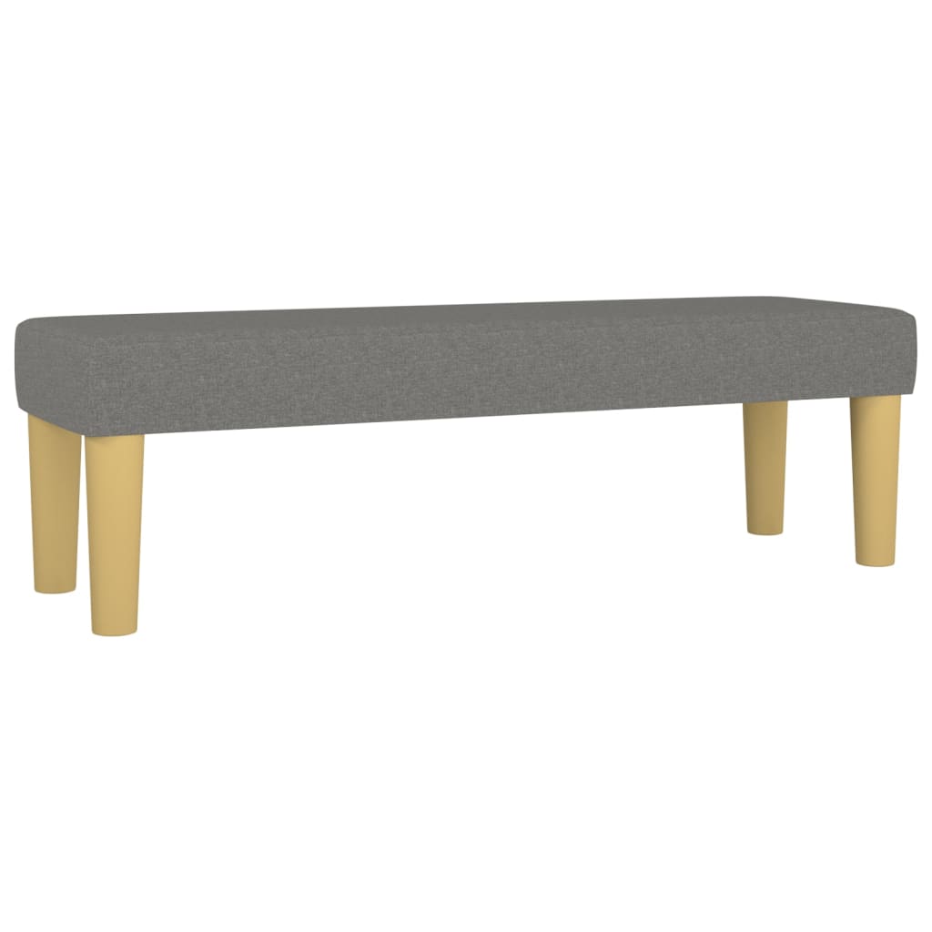 Box Spring Bed with Mattress Dark Grey 160 x 200 cm Fabric