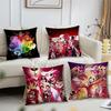 H-Hazbin Cartoon H-HotelS Alastor Pillow Case Living Room Sofa Cushion Cover Suitable For Home Bedroom Room Decoration