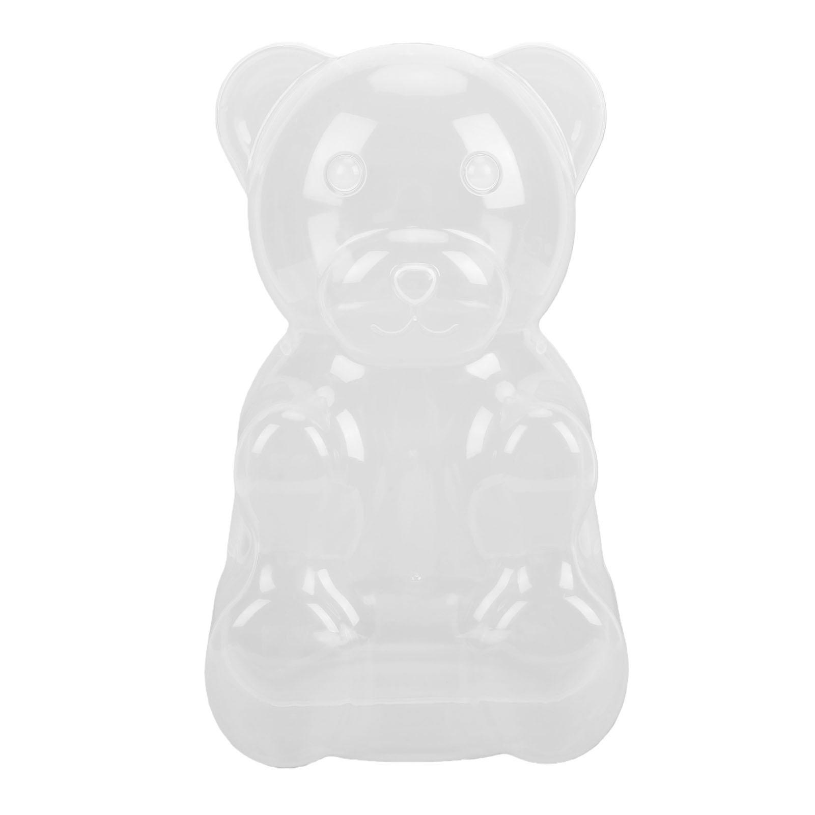 

Large Plastic Bear Container Jar Clear Bear Gift Box Dispenser Fillable Candy Box for Birthday Party Favors