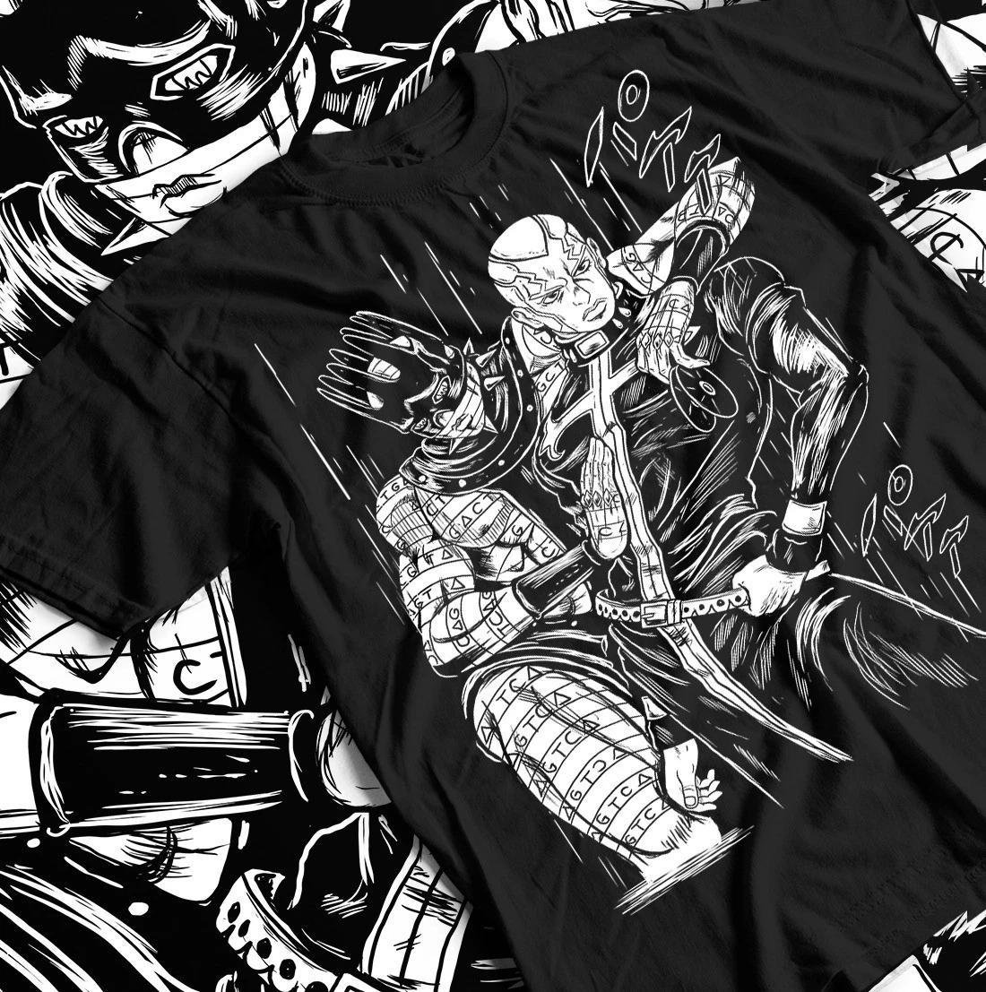 

Футболка Pucci JoJo s Bizarre Adventure | Графическая футболка из аниме и манги S