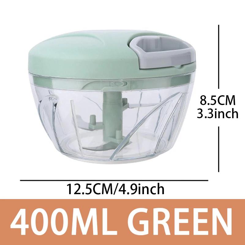 500/900ML Portable Garlic Chopper Manual Meat Mincer Garlic Tool Crusher Vegetable Onion Tool Kitchen Food Chopper Meat Chopper