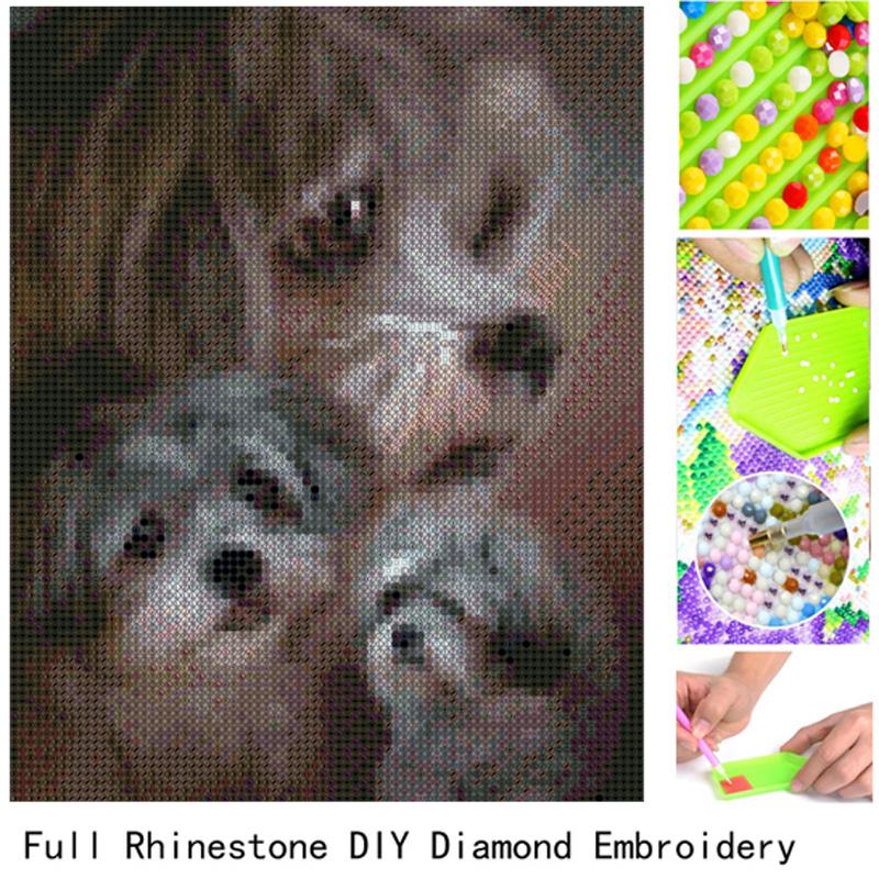 Pełne wiertło 5D DIY zestaw do malowania diamentami strona główna dekoracyjne wiertło