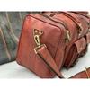 Cow Leather Travel Luggage Duffel Shoulder Weekender Bag For Both Men Women