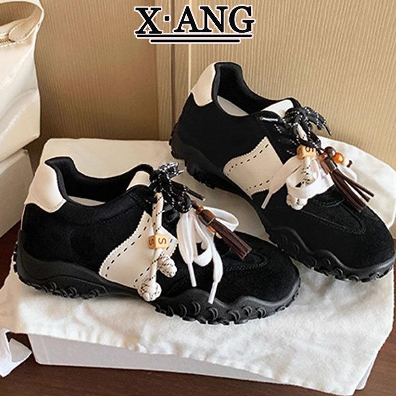 

cm inner height increase small women s shoes genuine leather women s retro versatile casual sports shoes 39