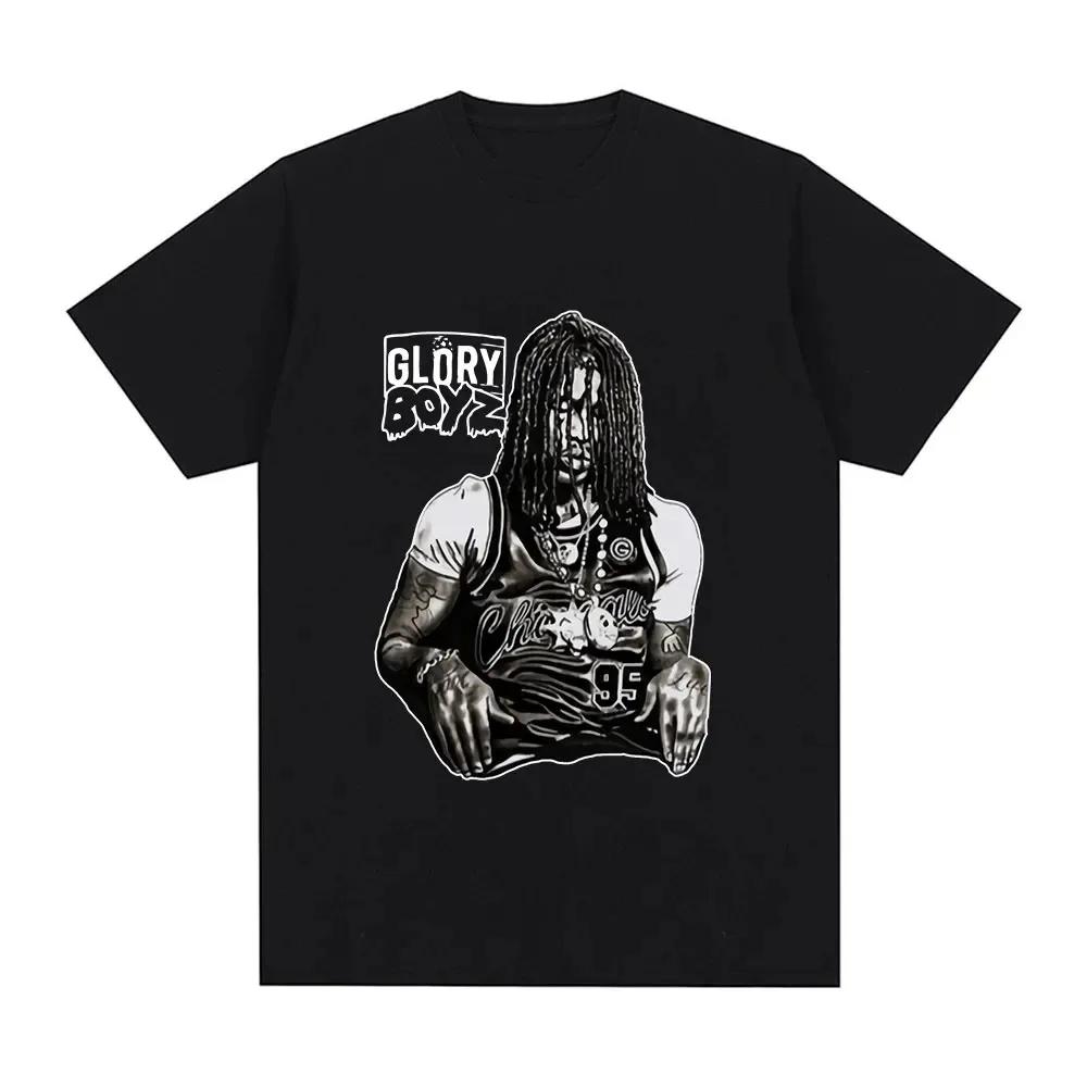 Rapper Chief Keef for President T Shirt Men Fashion Casual Short Sleeve T-shirt Aesthetic Vintage Oversized T-shirts Streetwear