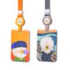 Student Hang Rope Card Holder Oil Painting Card Case Bus Card Protection Cover Pull Badge Holders