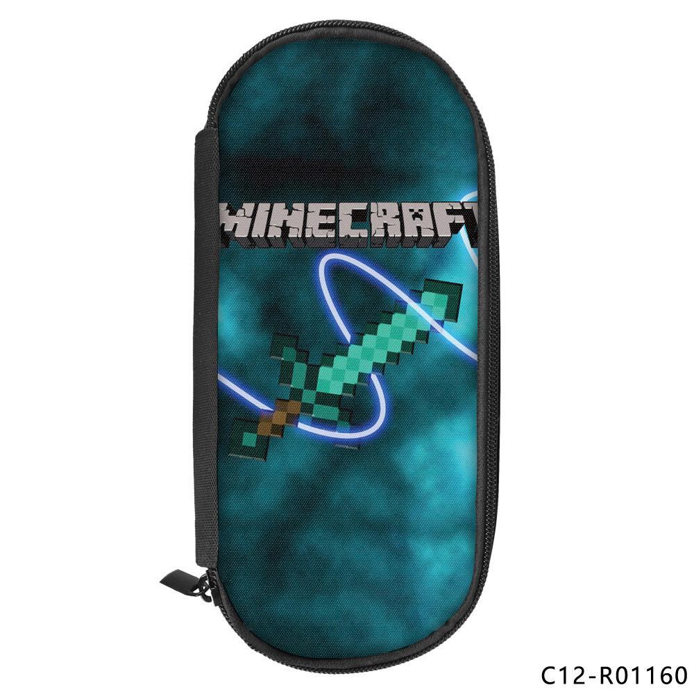 Vibrant Roblox Single Layer Pencil Case Durable Polyester Rectangular Kids Stationery Bag