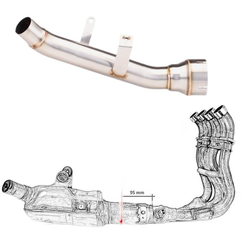 Suzuki GSX-S1000 Stainless Steel Backpressure Removal Exhaust Mid-Section (2015-2022 Models)