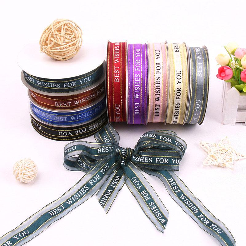Diy Decorative Stickers Wrapping Ribbon Adhesive Scrapbooking Party Fitting W
