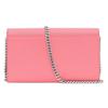 Burberry TB Monogram Leather Chain Wallet, Luxury Pink Silver-Tone Hardware Crossbody Clutch Handbag for Women, Evening Out & Daily Use 8024960